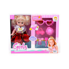 Magic Toys Copfos baba játékszett fésűvel és kiegészítőkkel 25cm baba