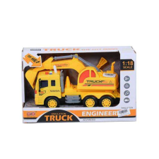 Magic Toys Darus teherautó markolófejjel 1:18-as méretarányban fény és hang effektekkel autópálya és játékautó