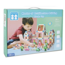 Magic Toys Fa színpompás kastély játékszett kiegészítőkkel babaház