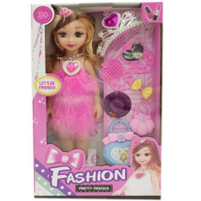 Magic Toys Fashion divatbaba kiegészítőkkel és tiarával baba