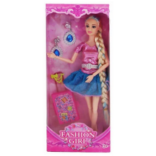 Magic Toys Fashion Girl divatbaba bőrönddel és fülbevalóval 29 cm fülbevaló