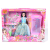 Magic Toys Hercegnő baba estélyiben nyaklánccal és kiegészítővel 30 cm