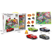 Magic Toys Játszószőnyeg autókkal és táblákkal játszószőnyeg