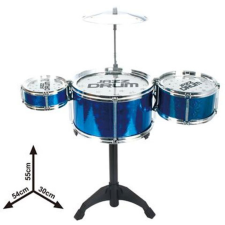Magic Toys Jazz Drum állványos 4 részes kék dob játékszett játékhangszer