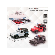 Magic Toys Jeep Wrangler rendőrségi hátrahúzható fém autómodell több változatban 1/32 barkácsolás, építés