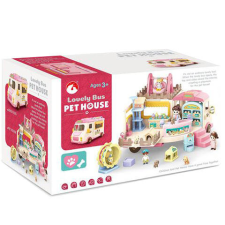 Magic Toys Katie átalakuló kisállat wellness furgonja autópálya és játékautó