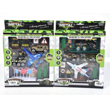 Magic Toys Katonai játék szett repülővel és kiegészítőkkel kétféle változatban helikopter és repülő
