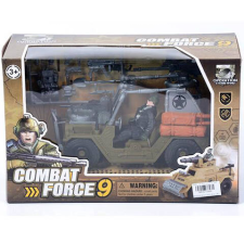 Magic Toys Katonai jeep fegyverekkel és katonával autópálya és játékautó