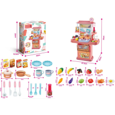 Magic Toys Lányos játékkonyha kiegészítőkkel 70x47,5x22cm konyhakészlet