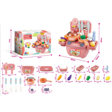 Magic Toys Lányos mini játékkonyha szett kiegészítőkkel 29cm konyhakészlet
