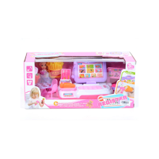 Magic Toys Lila-pink pénztárgép kiegészítőkkel, fénnyel és hanggal kreatív és készségfejlesztő