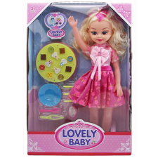 Magic Toys Lovely baba hanggal és konyhai felszereléssel 46cm-es baba