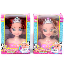 Magic Toys Manöken fésülhető babafej kétféle változatban kreatív és készségfejlesztő