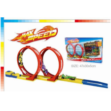 Magic Toys Max Speed versenypálya dupla hurokkal autópálya és játékautó