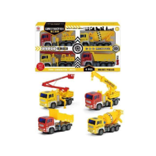 Magic Toys Munkagépek 4db-os szett autópálya és játékautó