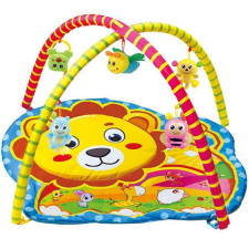 Magic Toys Oroszlános baby játszószőnyeg plüss állatokkal 72×65×47 cm játszószőnyeg