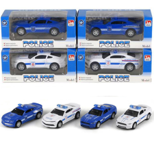 Magic Toys Pull-Back hátrahúzós 1:43-as rendőrautó négyféle változatban 1db autópálya és játékautó