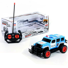 Magic Toys RC távirányítós rendőr terepjáró négy funkcióval 1/18 autópálya és játékautó