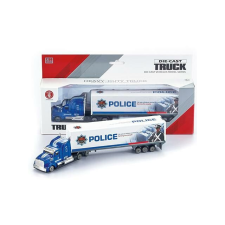 Magic Toys Rendőrségi konténerszállító kamion 1:58-as méretben autópálya és játékautó