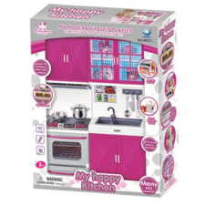 Magic Toys Rózsaszín konyhakészlet funkciókkal konyhakészlet