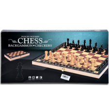 Magic Toys Sakk 3 az 1-ben játékszett fából 39,5cm társasjáték