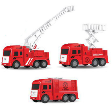 Magic Toys Service Team: Tűzoltó jármű 15cm háromféle változatban autópálya és játékautó
