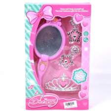 Magic Toys Szépség szett zenélő tükörrel, nyaklánccal és fülbevalókkal kreatív és készségfejlesztő