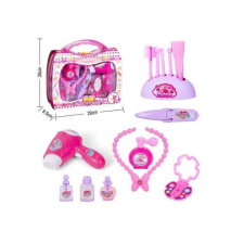 Magic Toys Szépségszett átlátszó-pink bőröndben kiegészítőkkel szépségszalon