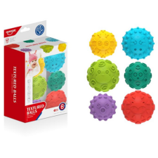 Magic Toys Színes készségfejlesztő puha labda 6 db-os szett készségfejlesztő