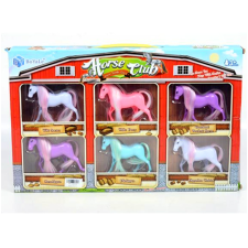 Magic Toys Színes lófigura 6db-os szett játékfigura