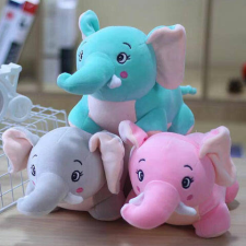 Magic Toys Színes plüss elefánt többféle változatban 25 cm plüssfigura