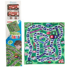 Magic Toys Tűzoltó autós társasjáték Játszószőnyeg 70×70 cm autópálya és játékautó