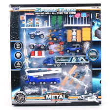 Magic Toys Űr játékszett műholddal, járművekkel és kiegészítőkkel autópálya és játékautó