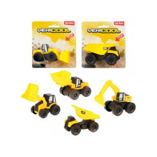 Magic Toys VehiCool építoipari jármuvek több változatban 1db autópálya és játékautó