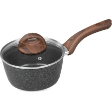 MagicHome Black Marble Line, lábas üvegfedővel, 16 cm edény