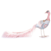  MagicHome karácsonyi dekoráció, Rózsaszín páva, pelyhes, 60 x 28 x 35 cm