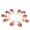 MagicHome Mikulásos LED fényfüzér – 10 LED, meleg fehér, 1,35 m 8092349
