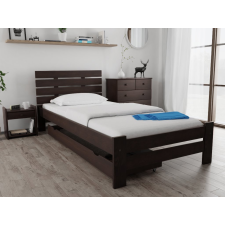 Magnat PARIS magasított ágy 120 x 200 cm, diófa Ágyrács: Ágyrács nélkül, Matrac: Coco Maxi 23 cm matrac ágy és ágykellék