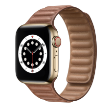 Mágneses Apple Watch 42/ 44/ 45/ 49 mm barna Loop mágneses óraszíj okosóra kellék