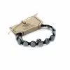  Mágneses Hematit Shamballa Karkötő - Korongok