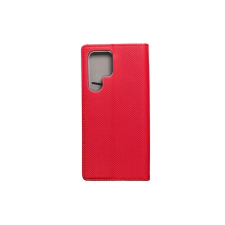 Magnet Samsung Galaxy S22 Ultra mágneses Flip tok - Piros tok és táska
