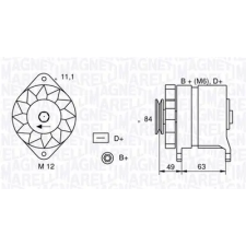 MAGNETI MARELLI Generátor MAGNETI MARELLI 063321044010 autó izzó, izzókészlet