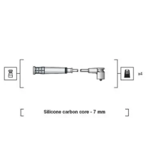 MAGNETI MARELLI gyújtókábelkészlet 941318111269 autóalkatrész
