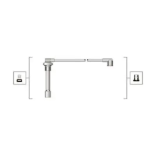 MAGNETI MARELLI gyújtókábelkészlet 941319170105 autóalkatrész