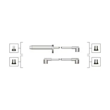 MAGNETI MARELLI gyújtókábelkészlet 941319170112 autóalkatrész