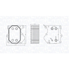 MAGNETI MARELLI Olajhűtő, motorolaj MAGNETI MARELLI 350300000500 autóalkatrész