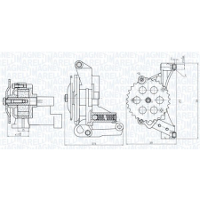 MAGNETI MARELLI olajszivattyú MAGNETI MARELLI 351516000032 autóalkatrész