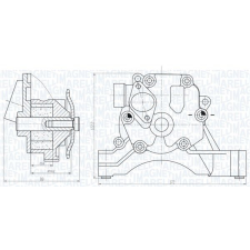 MAGNETI MARELLI olajszivattyú MAGNETI MARELLI 351516000033 autóalkatrész