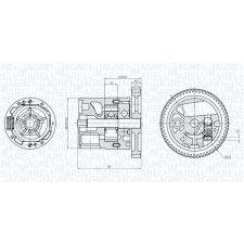 MAGNETI MARELLI olajszivattyú MAGNETI MARELLI 351516000038 autóalkatrész