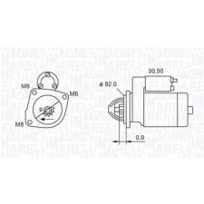 MAGNETI MARELLI önindító 063721552010 autóalkatrész